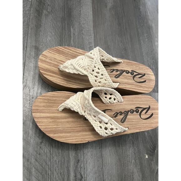 ROCKET DOG womens platform chunky wedge sandals crochet netting - Picture 2 of 6